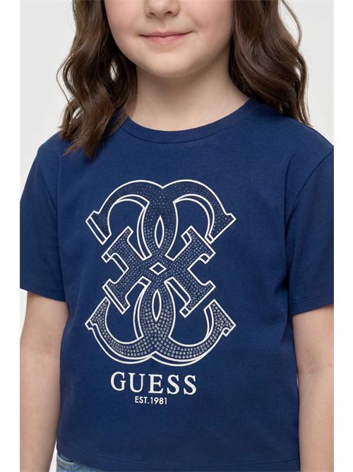 T-shirt con logo in strass GUESS | J6RI28K6YW4/G7HR